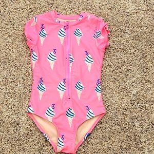 Tea Collection, size 7, pink with ice cream